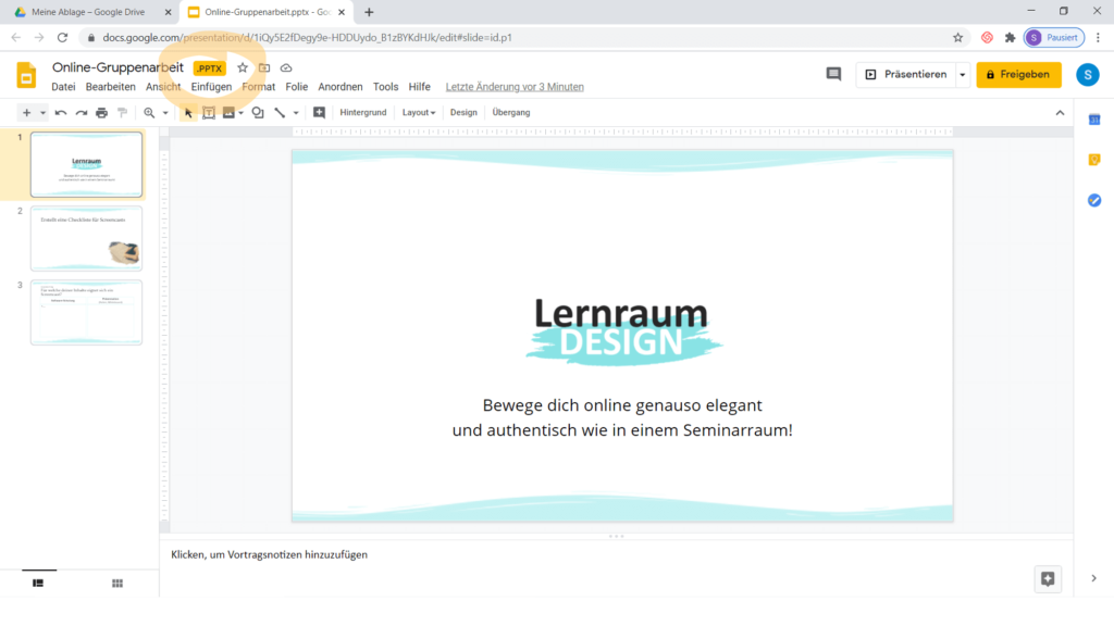 Tutorial Gruppenarbeit mit Google Drive