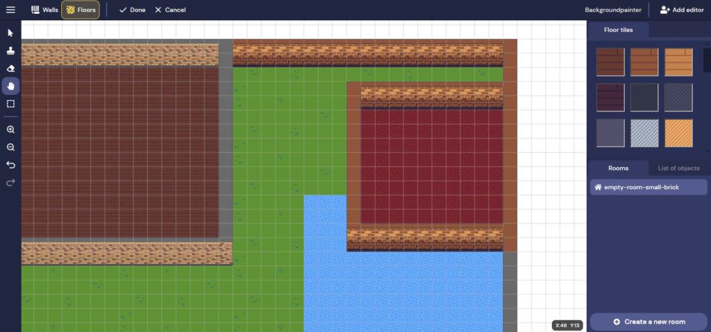 Gather Town Tutorial: Der „Backgroundpainter"