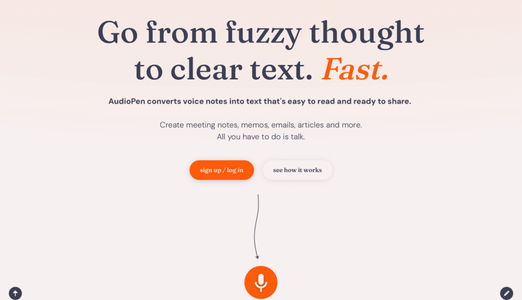 Audiopen für das persönliche Wissensmanagement