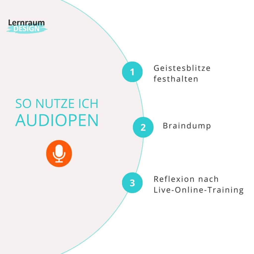 3 Einsatzszenarien für Audiopen